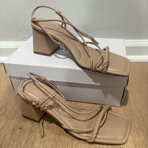 Marc Fisher Malyn Sandals - Light Natural Size 8